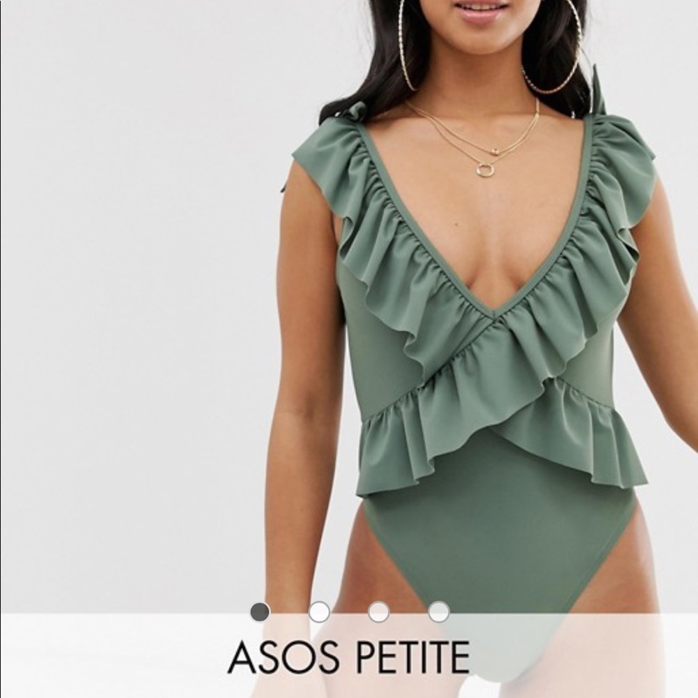 ASOS Petite ruffle one piece!